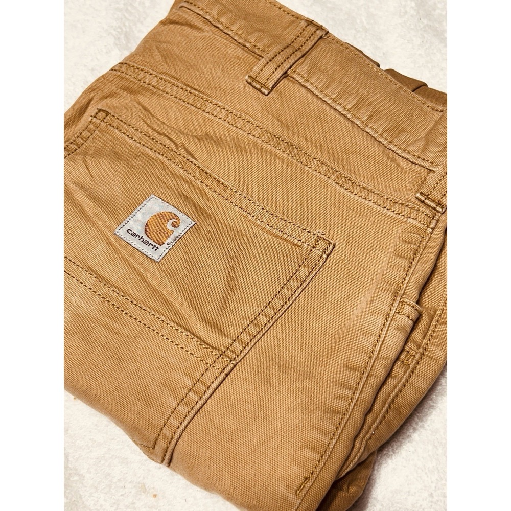Carhartt 102517 Relaxed Straight Rigby Pants Hickory Tan Stretch Canvas 36x32
